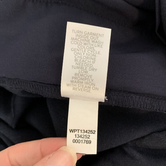 J Jill Womens 18P Pants Essential Cotton Stretch Ankle Navy Blue Pockets Stretch - Picture 10 of 15